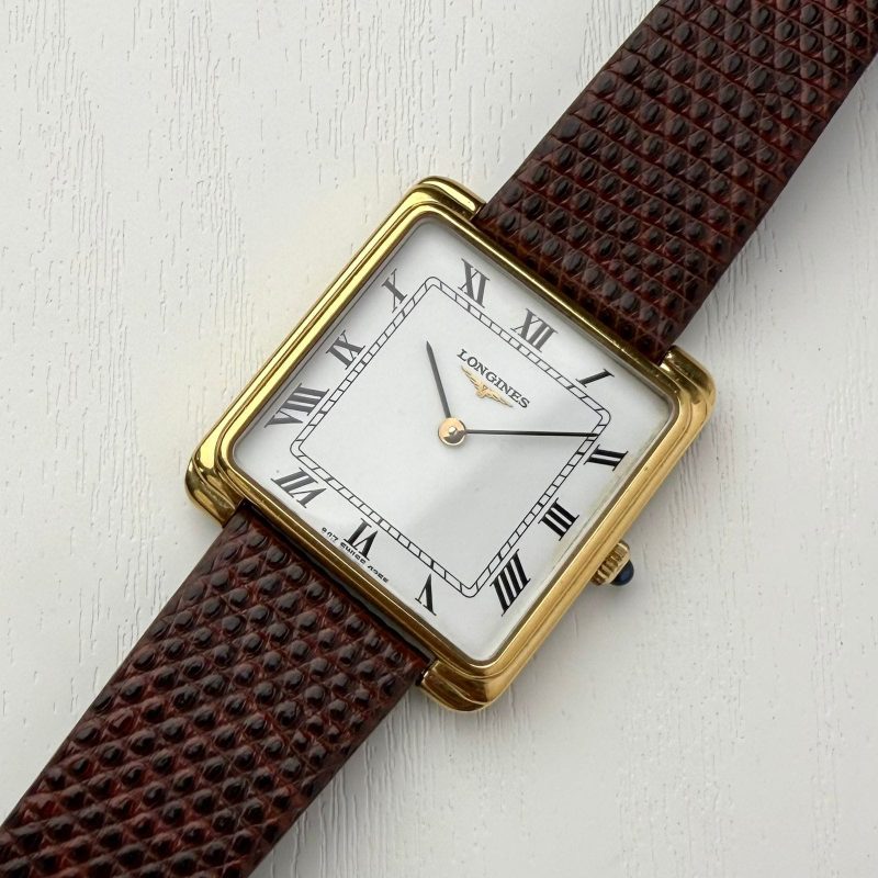 Longines Tank White Roman Vintage💫