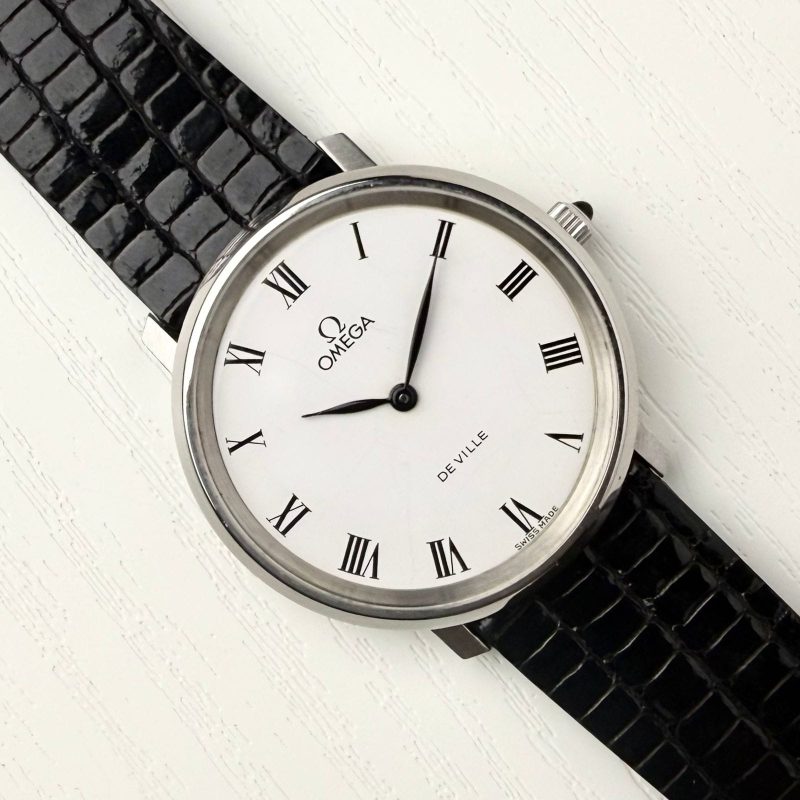 Omega DeVille White Roman Vintage💫