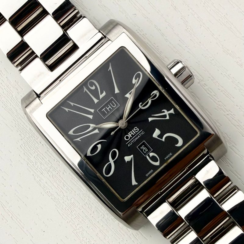 Oris Tank Black Arabic Numeral DayDate Big Crown