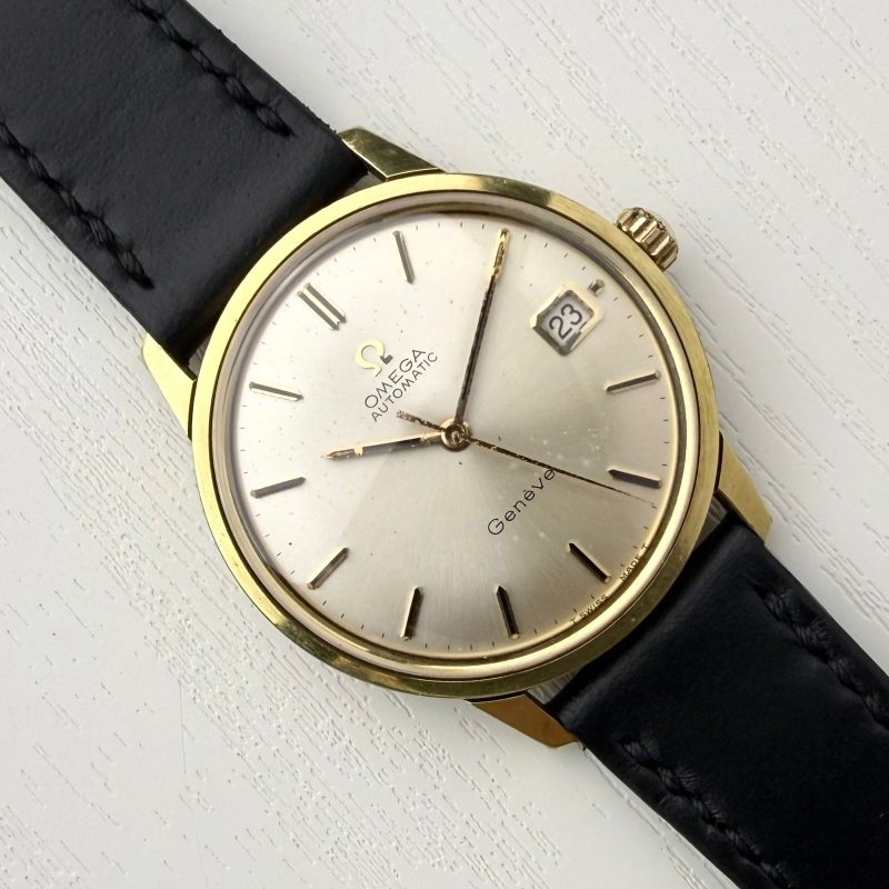 Omega Geneve Round Campagne Gold Vintage