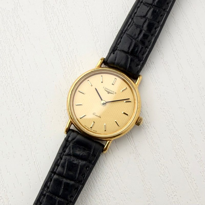 Longines Ladies Round Gold Dial Vintage✨