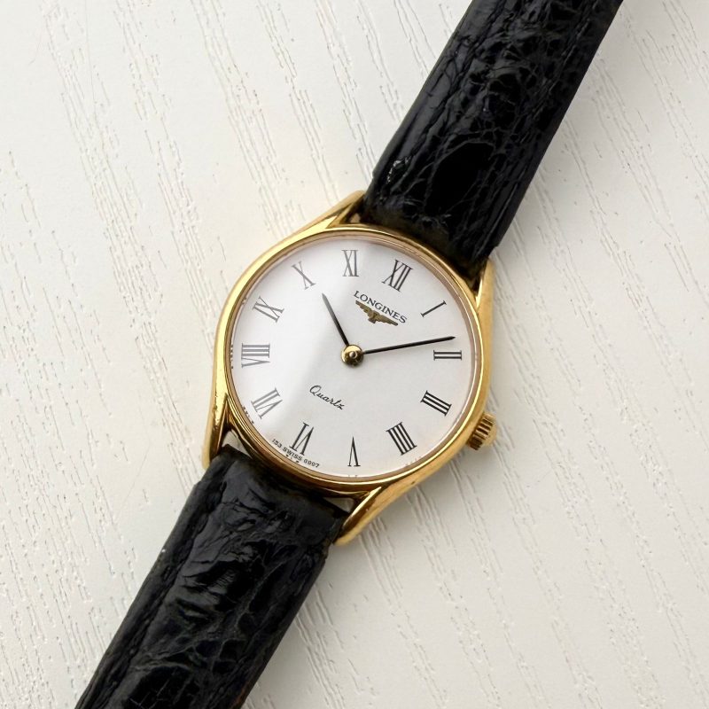 Longines Ladies White roman gold Vintage✨