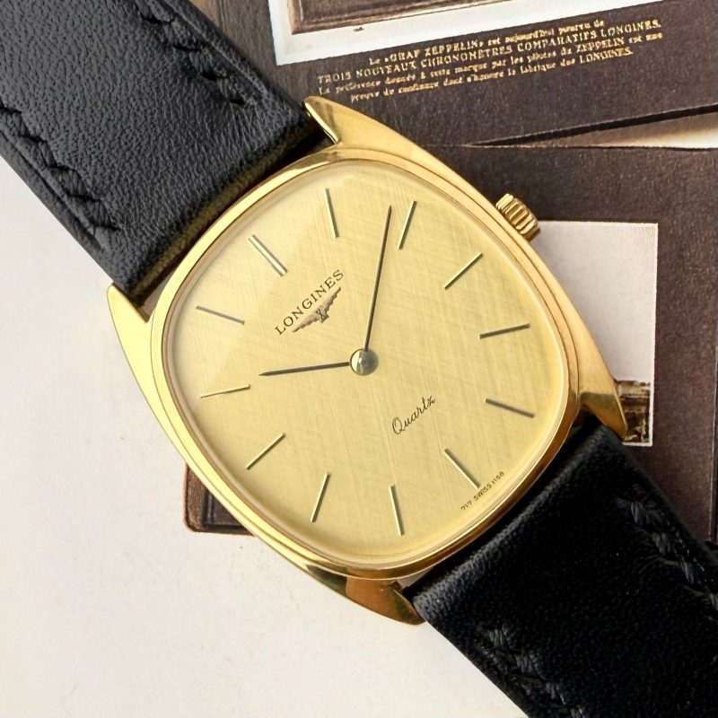 Longines C-Shape Linen Dial Goldplated Vintage💫