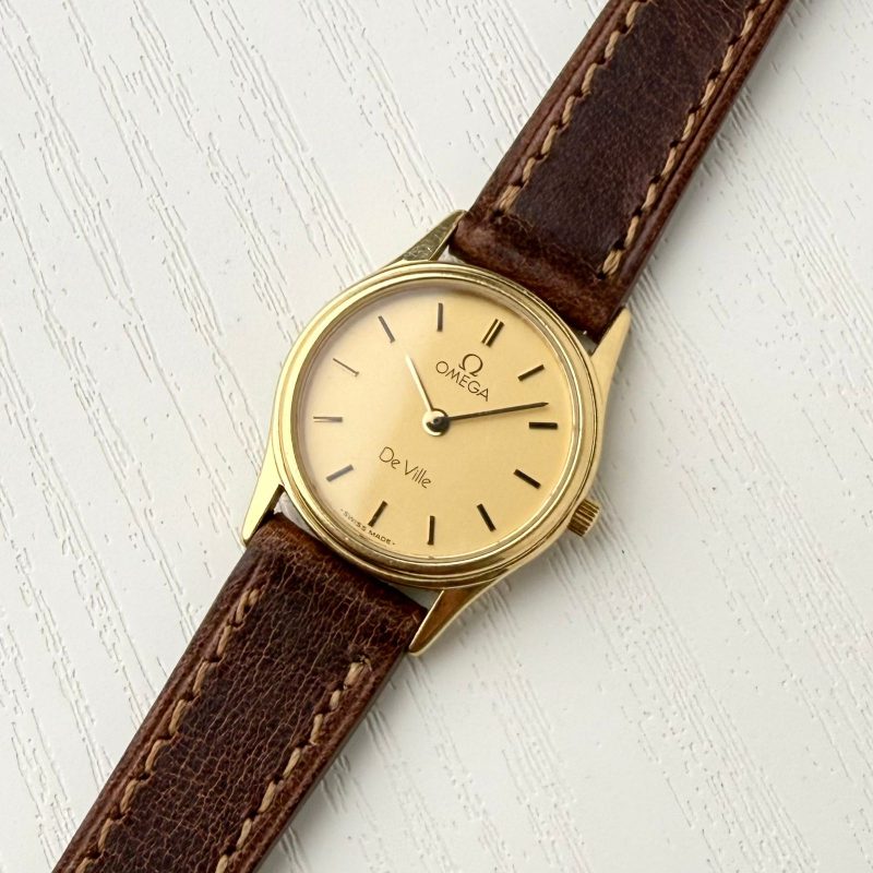 Omega De Ville Ladies Round Gold Vintage✨