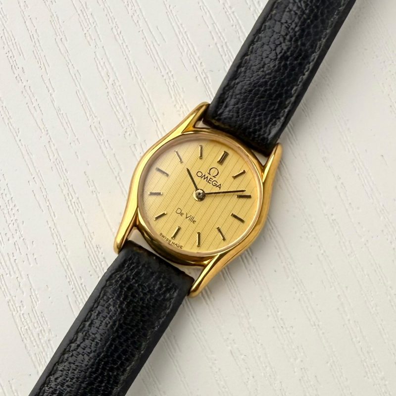 Omega De Ville Ladies Pattern Gold Vintage✨