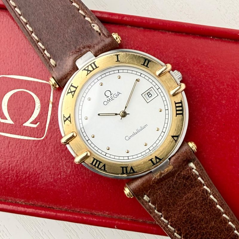 Omega Constellation Manhattan White Gold Bezel
