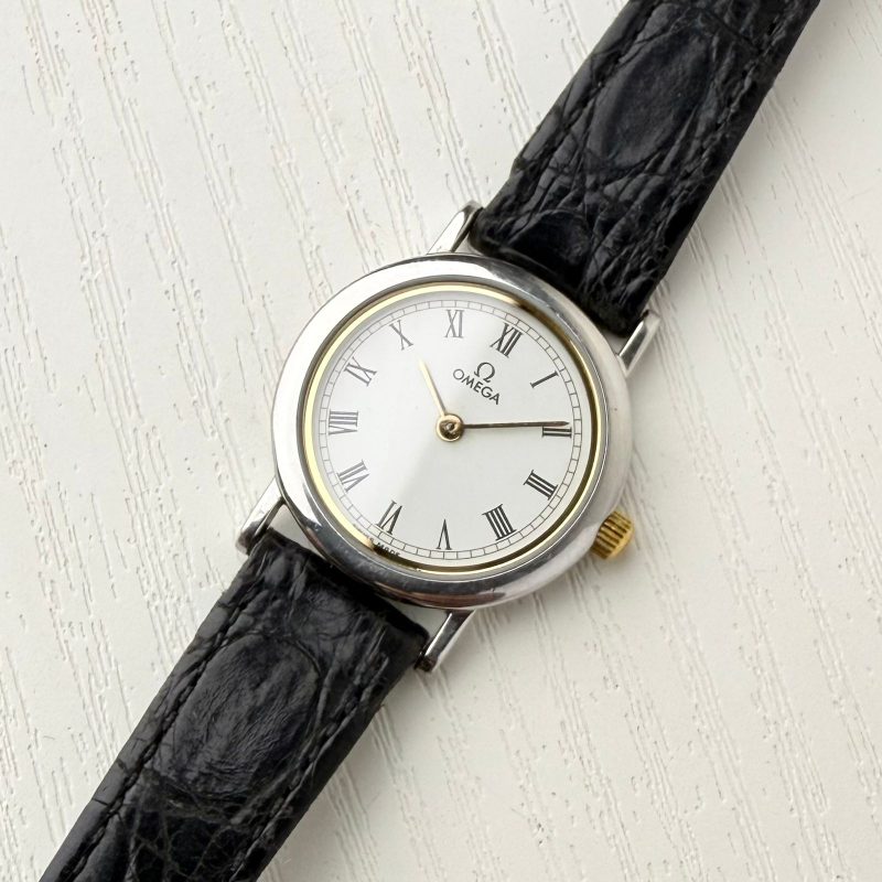 Omega De Ville Ladies White Roman Vintage✨