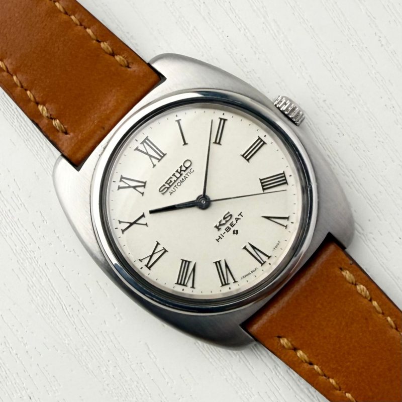 King Seiko White Roman C-Shape Automatic JDM