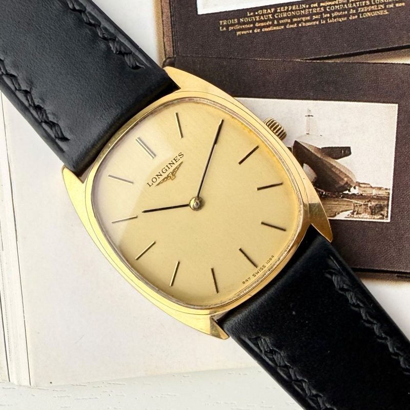 Longines C-Shape Linen Dial Goldplated Vintage💫
