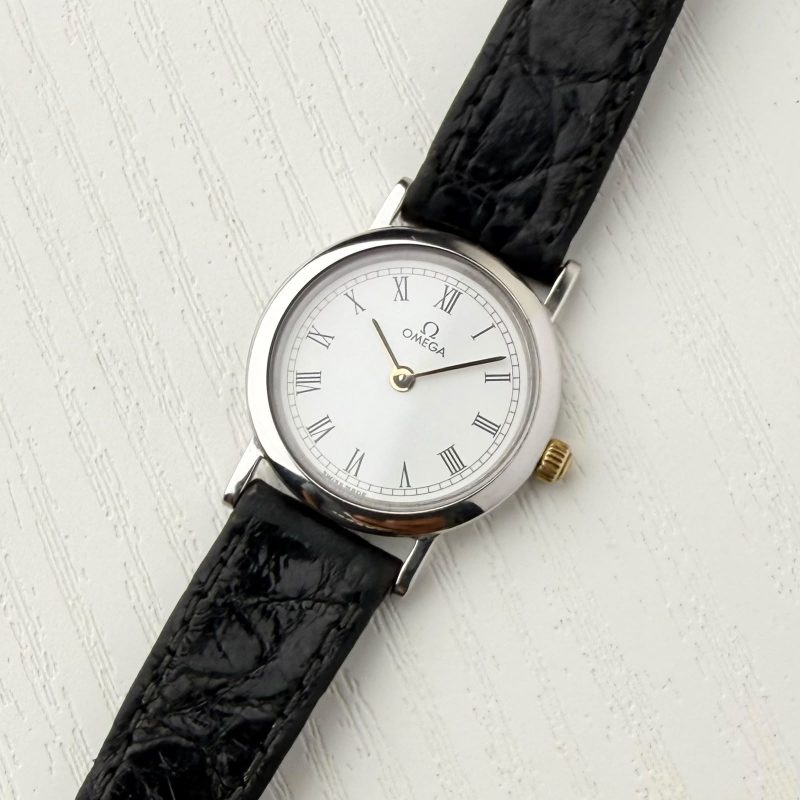 Omega De Ville Ladies White Roman Vintage✨